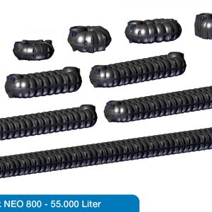 Flachtank NEO für den unterirdischen Einbau in verschiedenen Größen bis 55000 Liter.